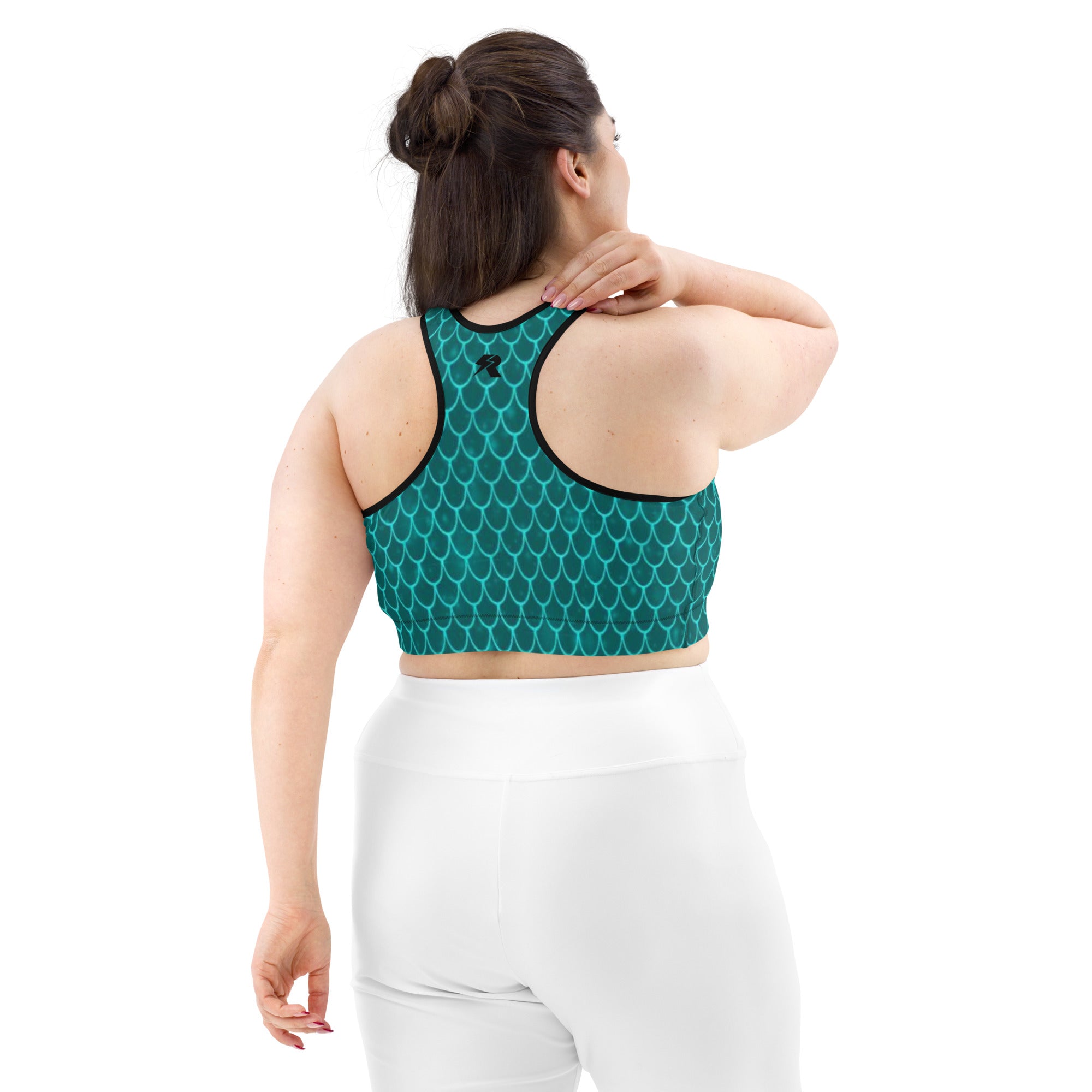 Mermaid Teal Sports Bra